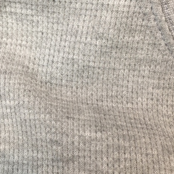 Blu Rock Gray Waffle Knit thermal Shirt - L Comfort Loungewear - Layering - Picture 5 of 7